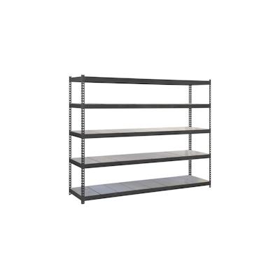 SimonRack Metallregal ohne Schrauben mit Simonforte -Metallschalen 5 Regale. Anthrazitfarbe/Galva 2000x1500x450 mm Image