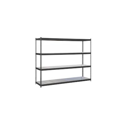 SimonRack Metallregal ohne Schrauben mit Simonforte -Metallschalen 4 Regale. Anthrazitfarbe/Galva 2000x1800x750 mm Image