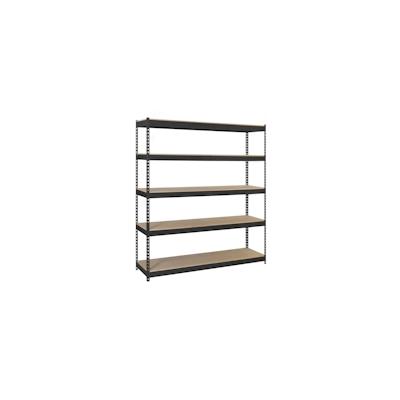 SimonRack Halblast Regal mit Spanplattenböden Simonforte 5 Böden. Farbe ANTHRACITE/HOLZ 3000x1500x750 mm Image