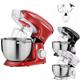 Robot Pâtissier Professionnel 1500W Rouge Robot de Cuisine Multifonction xxl Bol d'Acier Inoxydable