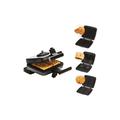 Croque-gaufre gaufrette 3 plaques 1200w noir Frifri FRI022824512BLP - noir