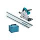 Makita - Scie circulaire plongeante 1300W 165MM en coffret mak-pac + Rail de guidage 1400 mm