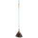 Living Nostalgia - Plumeau en autruche avec manche télescopique, bambou, brun, 102 x 18 x 18 cm