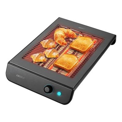 Turbo EasyToast InoxDark Horizontal Flat Toaster. For all types of Bread and Pastries, 900 w, 3