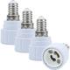 4X Douille de Lamp Adaptateur E14 à GU10 en Blanc - Jeu de 4 reformatage convertisseurs pour pour