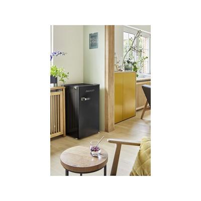 Respekta - Réfrigérateur congélateur pose libre Retro 83 cm 90 litres noir