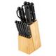 Classbach - Set de couteaux avec support 14 pièces C-MBS4019 - Noir