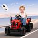 Voiture électrique pour enfant, tracteur de conduite avec remorque, 12V, avec élécommand, usb, MP3,