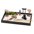 Crea - Kit de jardin Zen - Accessoires de jardin Zen avec outils en bambou, Mini jardin Zen pour