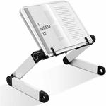 Support de Livre Réglable avec Trombones - Ergonomique - Pour Grands Livres Scolaires, Musique,