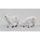 Iperbriko - 2 Moutons 5 cm sous blister décoration de Noël