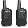 Talkie-Walkie, Rechargeables Talkies Walkies Portable Professionnelle, Son Clair, (Noir, 1 Paire)