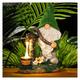 Memkey - Nain de Jardin Floqué Décorations, 19cm Grande Drôles gnome Statue de Jardin Extérieur