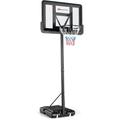 Panier de Basket-Ball Portable Réglable en Hauteur de 1,3-3,05 m avec Filet, 2 Roues et Panneau