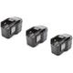 3 x Batteries (1500mAh, 14.4V, Ni-MH), compatible avec Fromm P321, P325 (cercleuse) - Vhbw