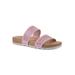 Women's Thrilled Casual Sandal by Cliffs in Pink Burnished Smooth (Size 7 M)