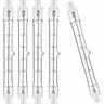 Jusch - Lot de 5 R7S Ampoule Halogène 118mm 200W 230V, Tige Halogène R7S 118mm, Ampoule Halogène