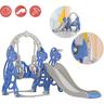 Toboggan pour enfants, toboggan pliable pour enfants avec panier de basket, toboggan pour bébé,