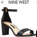 Nine West Shoes | Bnib - Nine West Pruce Heel Strappy Shoes, Size 8m | Color: Black | Size: 8
