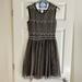 Anthropologie Dresses | Like New Anthropologie One Piece Tank Dress. Knit Lace On Top With Tulle Skirt | Color: Black/Gray | Size: S