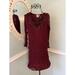 Anthropologie Dresses | Hd In Paris Anthropologie Dress Xs Burgandy Beaded Embrodiered Sheer Cinch Waist | Color: Red | Size: Xs