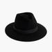 J. Crew Accessories | J.Crew Western Fedora Hat Grosgrain Trim Black | Color: Black | Size: S/M