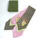 Gucci Accessories | Auth Gucci 704144 Gg Bananya Neck Bow Bandeauscarf Scarf Silk Beige | Color: Brown/Pink | Size: W3.9 X H33.9inch