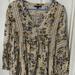 American Eagle Outfitters Tops | American Eagle Outfitter Flowy Floral Boho Chic Peasant Top Small | Color: Cream | Size: S