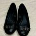 American Eagle Outfitters Shoes | American Eagle Black Ballet Flats Shoes Size 7.5w Silver Buckle Embellishment | Color: Black | Size: 7.5