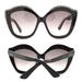 Gucci Accessories | Gucci 53mm Swarovski Clear Crystal Embellished Oversize Cat Eye Sunglasses | Color: Black | Size: 53-15-140