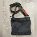 Gucci Bags | Gucci Canvas Messenger Bag | Color: Black/Green | Size: Os