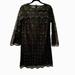 J. Crew Dresses | J. Crew Black Eyelet Dress With Bell Sleeves Women’s Size 2 | Color: Black | Size: 2