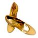Coach Shoes | Coach | Patient Leather Kitty Heels Pumps |Color: Gold, Beige, Mustard | Size 8b | Color: Gold/Tan | Size: 8b