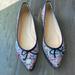 J. Crew Shoes | J Crew Colorful Fabric Pointed Toe Flats 6.5 | Color: Blue/Pink | Size: 6.5