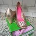 Lilly Pulitzer Shoes | Lilly Pulitzer Gold Wedge Woven Sandals Size 7 | Color: Gold/Pink | Size: 7