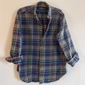 Ralph Lauren Shirts | Men's Ralph Lauren Classic Fit Plaid Flannel Long Sleeve Button Down Shirt Large | Color: Blue/Green | Size: L