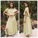 Free People Skirts | Free People Sundown Skirt Set Boxy Crop Top Full Skirt | Color: Green | Size: L