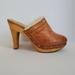 Coach Shoes | Coach Georgia Women’s Brown Leather Suds Mules/Clogs Sz 7.5 | Color: Brown | Size: 7.5