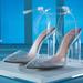 Disney Shoes | Disney X Aldo Cinderella Glass Slipper | Color: Silver/White | Size: 8