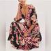 Anthropologie Dresses | Anthropologie Blossom Maxi Dress Size Xs | Color: Black/Pink | Size: Xs