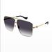 Gucci Accessories | Gucci Square Metal & Acetate Aviator Sunglasses | Color: Brown/Gold | Size: Os