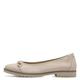 Tamaris Damen Klassische Ballerinas, Frauen Flats,Slip-ons,Freizeitschuhe,sportlich,Ballerinen,Pumps,Halbschuhe,Sommerschuhe,Ivory,36 EU