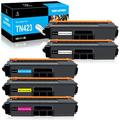 LeciRoba TN-423 for Brother TN423 TN421 toner and for brother TN-423BK TN-423C TN-423M TN-423Y TN-421 Toner , Use with Brother HL-L8260CDW L8360CDW DCP-L8410CDN L8410CDW MFC-L8690CDW L8900CDW (5-Pack)