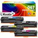 Koala 067 (With Chip) Compatible Toner Cartridge to Replace Canon 067 067H for i-SENSYS MF655CDW MF657CDW LBP631CW LBP633CDW MF651CW Printers (Black Cyan Yellow Magenta, Pack of 4)