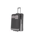 Travelite Suitcase Set 3-Piece Soft Shell Sizes S-M-L, Slate, Trolley L erw. (77 cm), Travel Suitcase with 2 Wheels