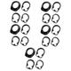 Toddmomy 5 Sets Bicycle Spacers Shims Bike Stand Bike Handle Gasket Convenient Washers Mountain Bike Accessories Gasket for Bike Replacement Gasket Bike Part Plastic Small Gasket Handlebar