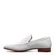 STACY ADAMS Men's Winden Perfed Slip on Loafer, White, 13