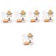 FAVOMOTO 5 Sets Mini Breakfast Set Toy Bread Maker Machine Models Mini Scene Bread Machine Model Doll House Accessories Miniature Alloy Decorate