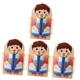 FAVOMOTO 4pcs Multilayer Busy Board Toys Boy Birthday Gift Wooden Busy Board Boy Busy Board Kids Travel Toy Busy Board for Girl Educational Toy Puzzle White Cardboard Baby Birthday Present