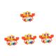 Vaguelly 4pcs Crab Electronic Keyboard Infant Toys Musical Baby Toy Musical Baby Plaything Portable Musical Toy Baby Musical Toy Baby Piano Toy Baby Coaxing Artifact Child Plastic Cartoon